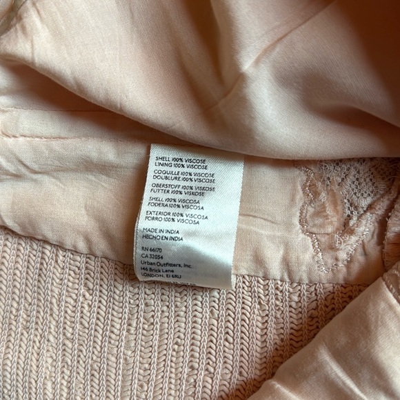 FREE PEOPLE Pink Peach Strapless Corset Crop Top Size Medium - Picture 6 of 8